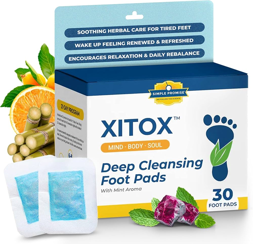 Xitox detox foot pads pack in highlight